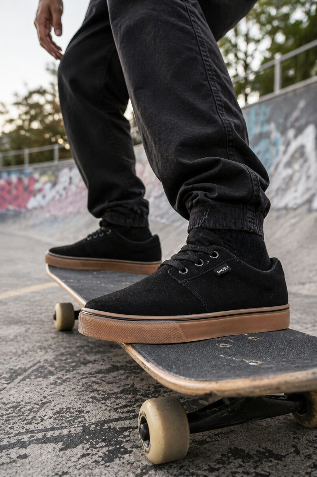 Tenis Oadsey Sb Street Preto Sola Latex