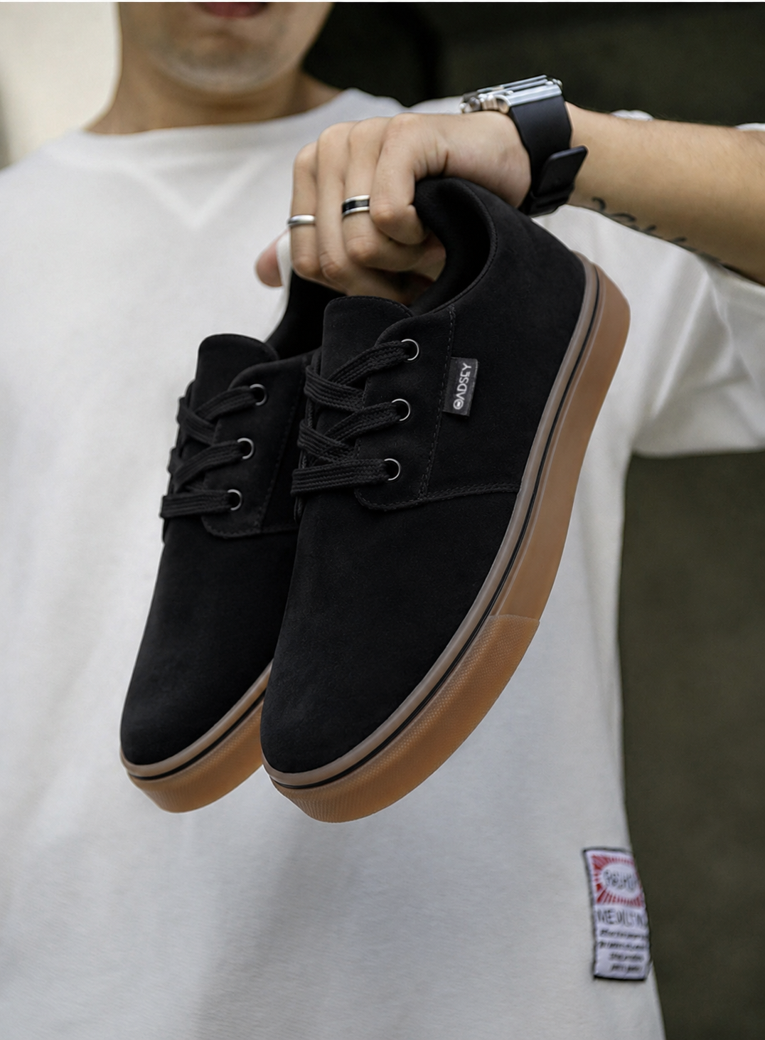Tenis Oadsey Sb Street Preto Sola Latex