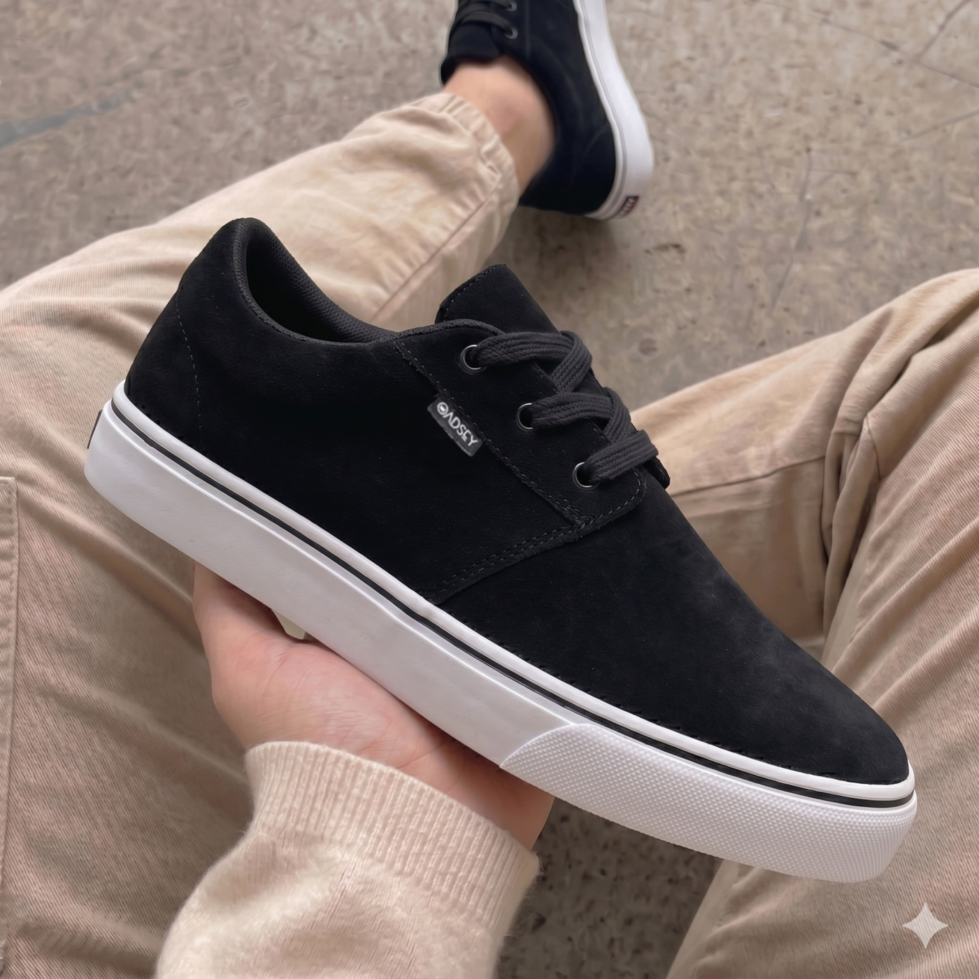Tenis Oadsey Sb Street Preto e Branco